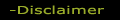 Disclaimer